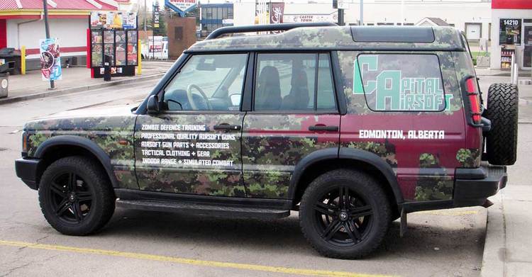 full car wrap vehicle graphics Edmonton