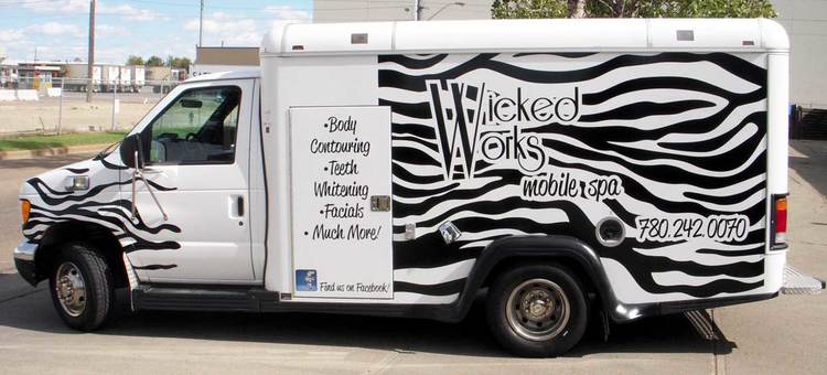 full car wrap on specialty vehicle