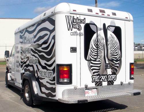 full car wrap on specialty vehicle